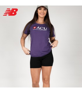 ACU Ladies Purple T-Shirt Shield Print