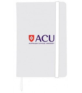 Australian Catholic University Venture A5 Notebook - White/White