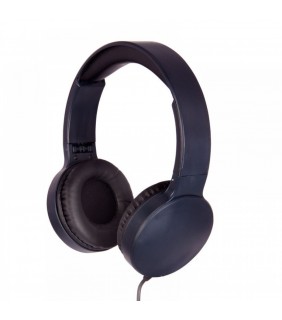 Laser FOLDABLE HEADPHONES WITH 3.5MM CABLE ON-EAR - BLACK