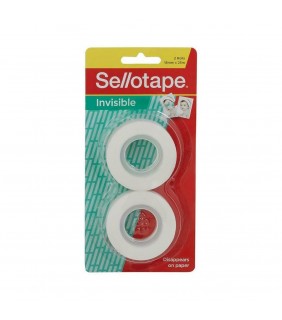 Sellotape Invisible 18mm x 25m 2 Rolls
