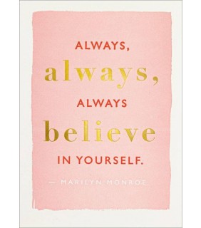 Vevoke Card-Always Believe in Yourself