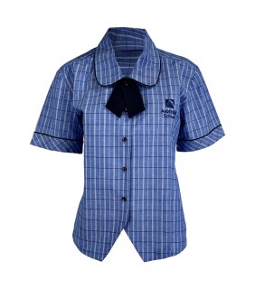 Blouse Junior Blue Check