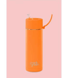Ceramic Reusable Bottle - Neon Orange - Regular 595ml