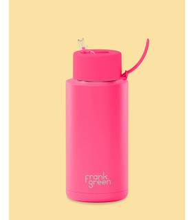 Ceramic Reusable Bottle - Neon Pink - 1 Litre 