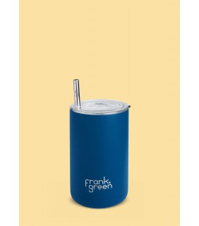 Iced Coffee Cup with Straw - Deep Ocean