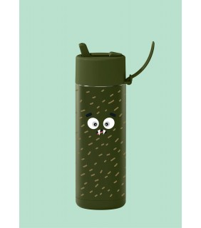 franksters Ceramic Reusable Bottle - Khaki - Scout 595ml 