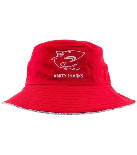 Hat Bucket Rev Maroon/Red Amity Shark