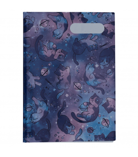 Spencil A4 Book Cover - Cat-a-cosmic 2