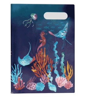 Spencil A4 Book Cover - Coral Garden 2