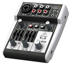Behringer Xenyx 5ch Mixer with USB 302