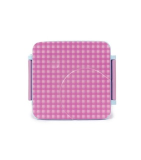 The Somewhere Co Lilac Gingham Bento Box