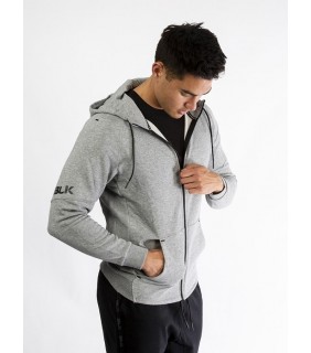 BLK Jacket Zip Hoodie Mens Essential Light Grey