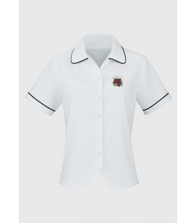 Blouse Short Sleeve With Trim Girls (Junior)