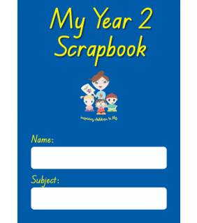 Scrap Book Yr 2 Full Blank Page/Full Red/Blue Lined Paper