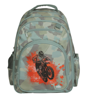 Spencil Big Kids Backpack - Camo Biker