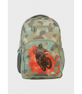 Spencil Big Kids Backpack - Camo Biker