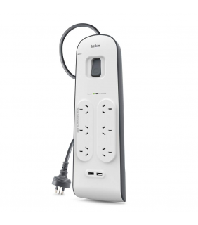 BELKIN SurgePlus™ 6-Outlet USB (2.4A) Surge Protector with 2M Cord