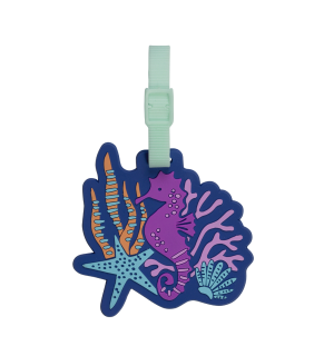 Spencil Bag Tag - Coral Garden