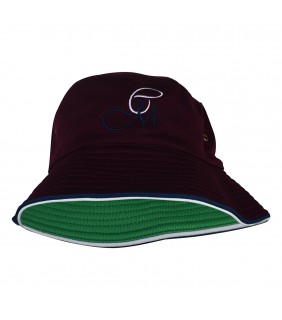 Hat Bucket Reversible Maroon/Green