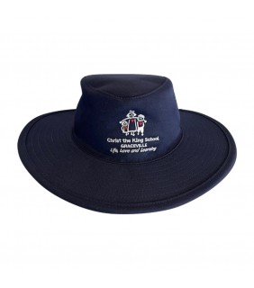 Hat Navy Wide Brim 