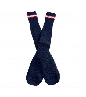 Socks Knee High Navy