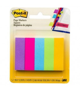 Post-It Page Markers 670-5AU Assorted Ultra