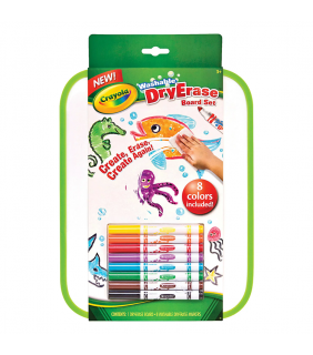 Crayola Dry Erase Board w/8pk Washable Markers