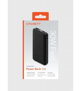 Cygnett ChargePro 20K Power Bank - Graphite