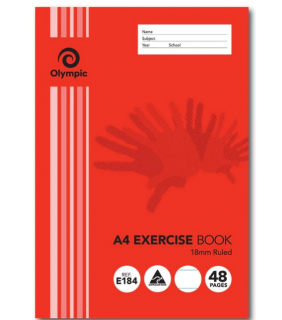 Olympic Exercise Book A4 18mm 48 pg