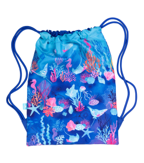 Spencil Big Drawstring Bag - Coral Garden