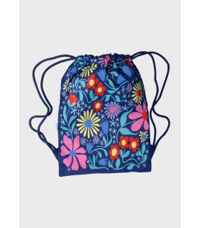 Spencil Big Drawstring Bag - Flower Fun