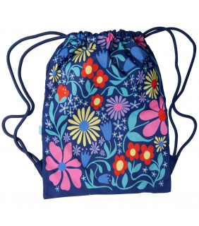 Spencil Big Drawstring Bag - Flower Fun