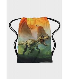 Spencil Big Drawstring Bag - Jurassic Kingdom
