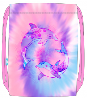 Spencil Big Drawstring Bag - Tie Dye Splash