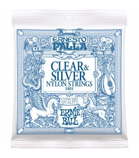 Ernie Ball Guitar Strings Classical NylonClear & Silver