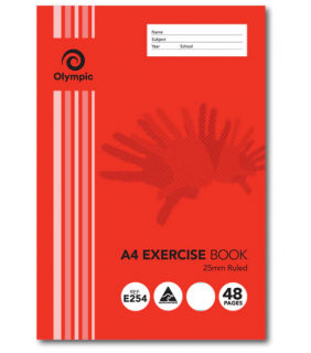 Olympic Exercise Book A4 48 Page 25mm Ruled