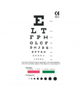 Axis Health Snellen Eye Chart- Pocket Size