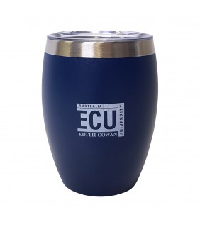 Edith Cowan University Vacuum Mug Navy Boxed