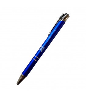 Edith Cowan University Aluminium Ballpoint Pen - Dark Blue