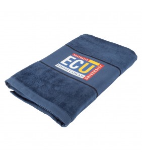 Edith Cowan University Embroidered Towel Navy