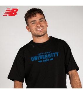 ECU New Balance Mens Navy T-Shirt Mono 1991