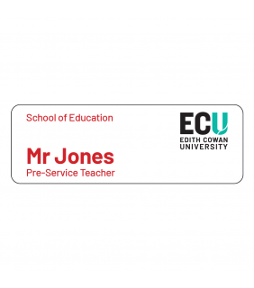 ECU Name Badge - Pre-Service Teacher