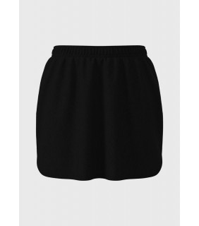 A-Line Cotton Sport Skort - Black