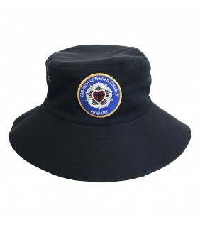 Hat Bucket Reversible Navy/Bottle - Team Flinders