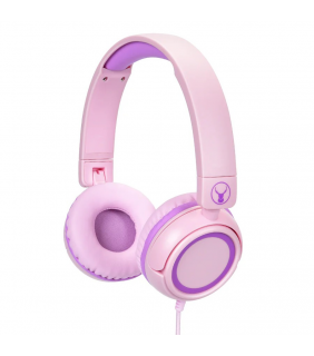 BONELK Comfort Kids Wired Headphones (Pink/Purple)