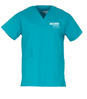 GU Dentistry Scrub Top Teal 