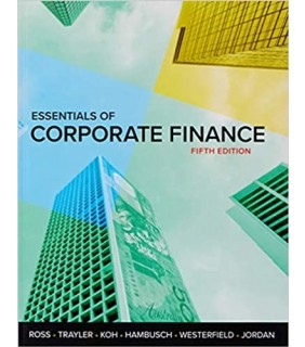 Adaptation - Australia Essentials Of Corporate Finance 5E