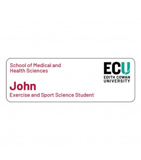 ECU Name Badge - Exercise and Sport Science Student