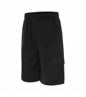Short Formal Boys Full Elastic Cargo Black