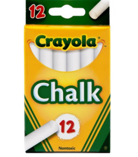 Crayola Chalk 12 Sticks White